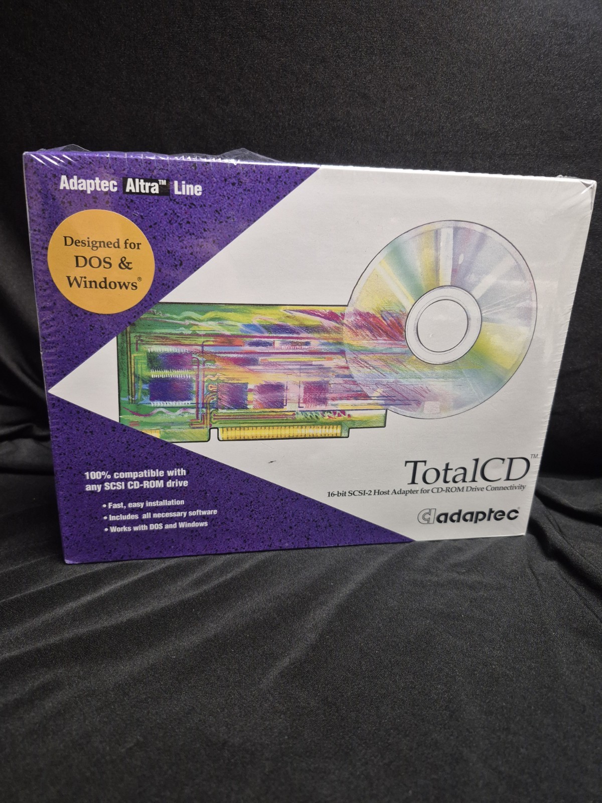 Vintage Adaptec TotalCD AVA-1505 SCSI Host Adapter Kit Factory Sealed NOS