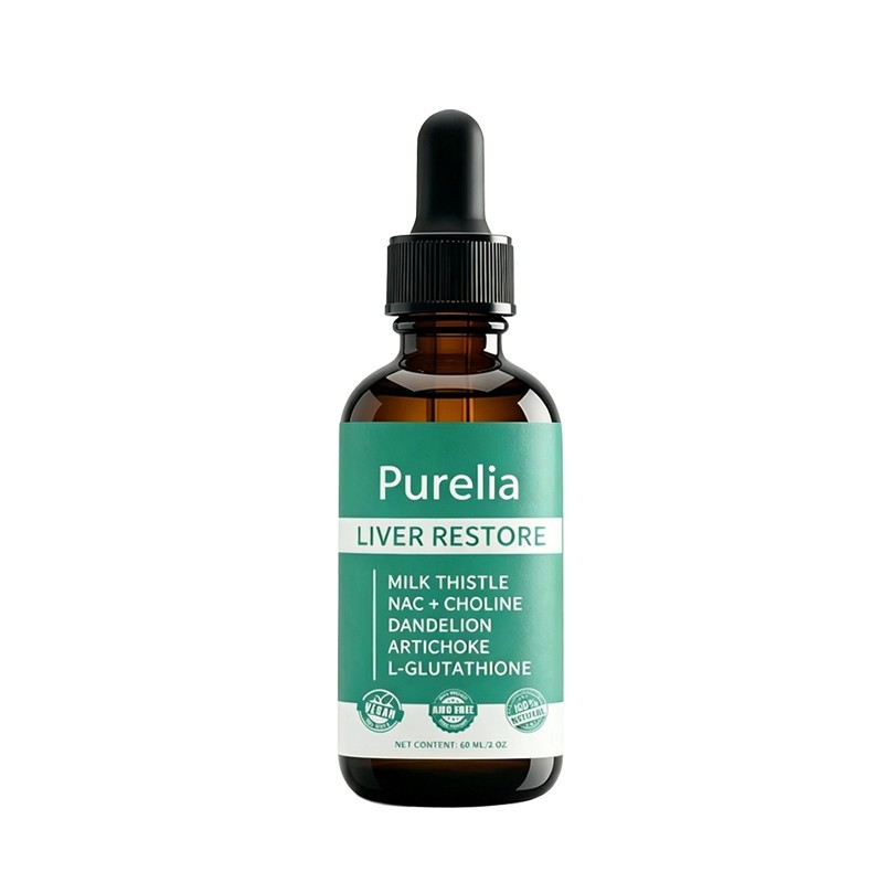 Purelia Liver Restore, Complete Liver Support Supplement with Milk Thistle, Dand Purelia Liver Restore, Complete Liver Support Supplement with Milk Thistle, Dand