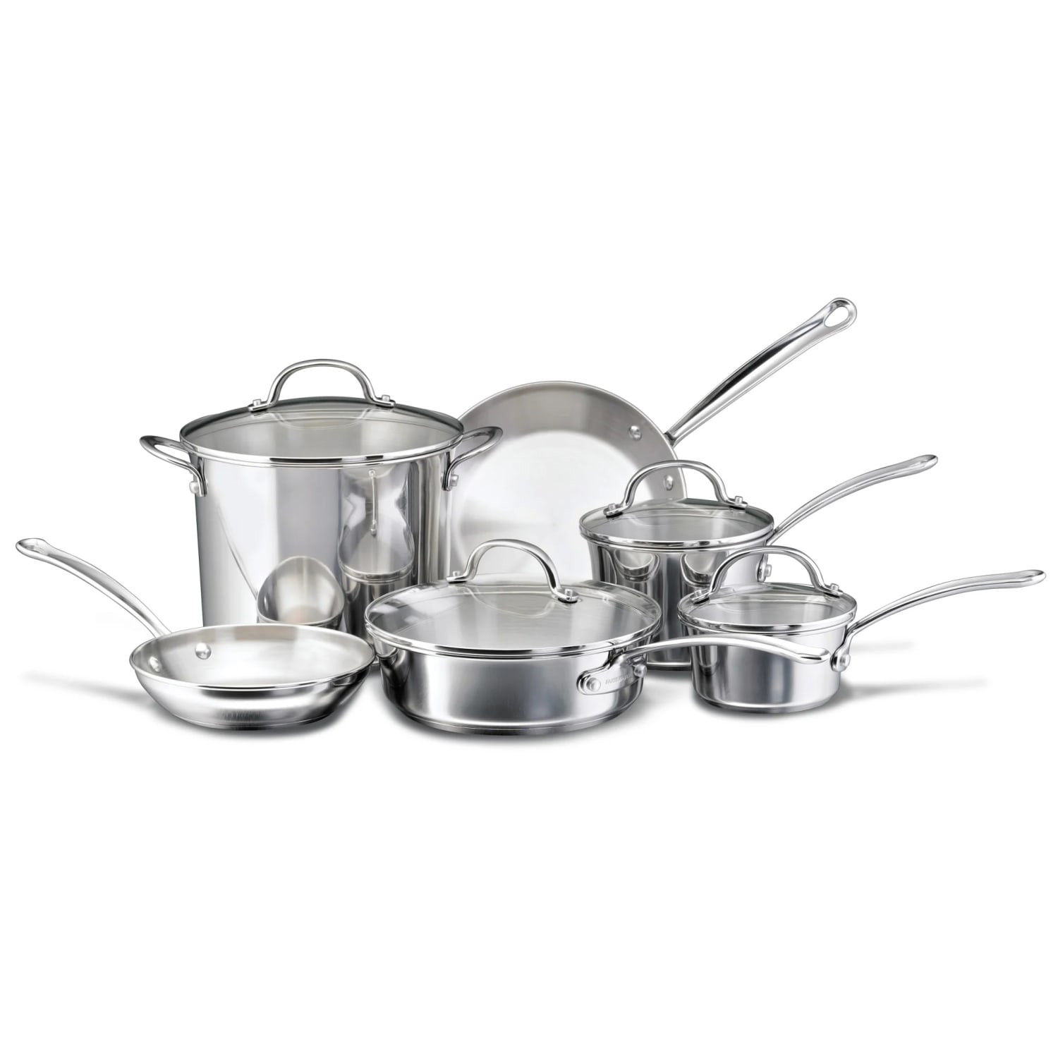 Farberware Millennium Stainless Steel Cookware Professional Pots and Pans 10-Pc Farberware Millennium Stainless Steel Cookware Professional Pots and Pans 10-Pc