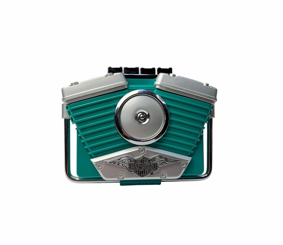 Vintage Harley Davidson Venice Beach Junior Portable Cassette Tape Player Teal