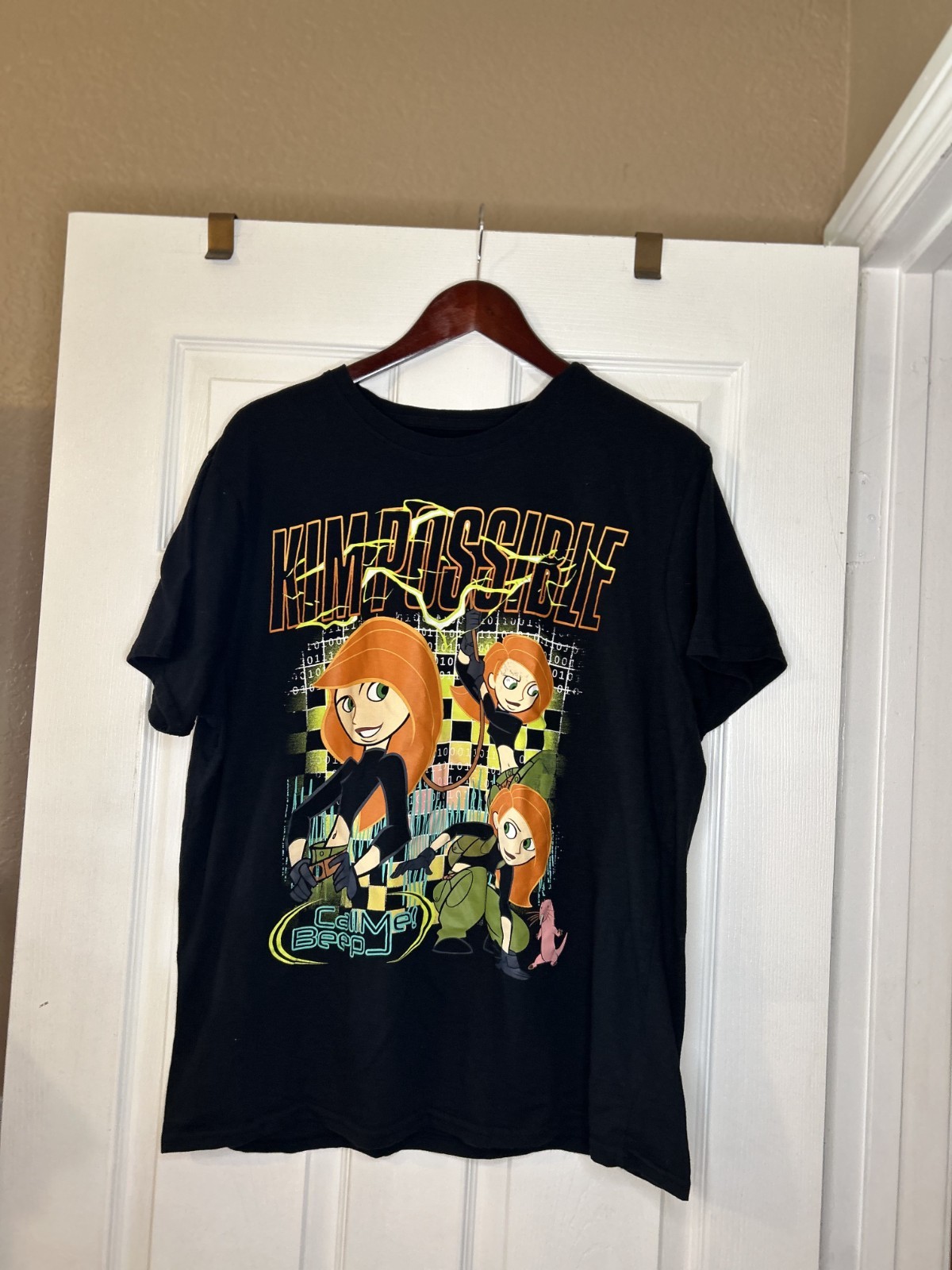 Walt Disney KIM POSSIBLE black Men\'s T-shirt- XL  New w/o tag