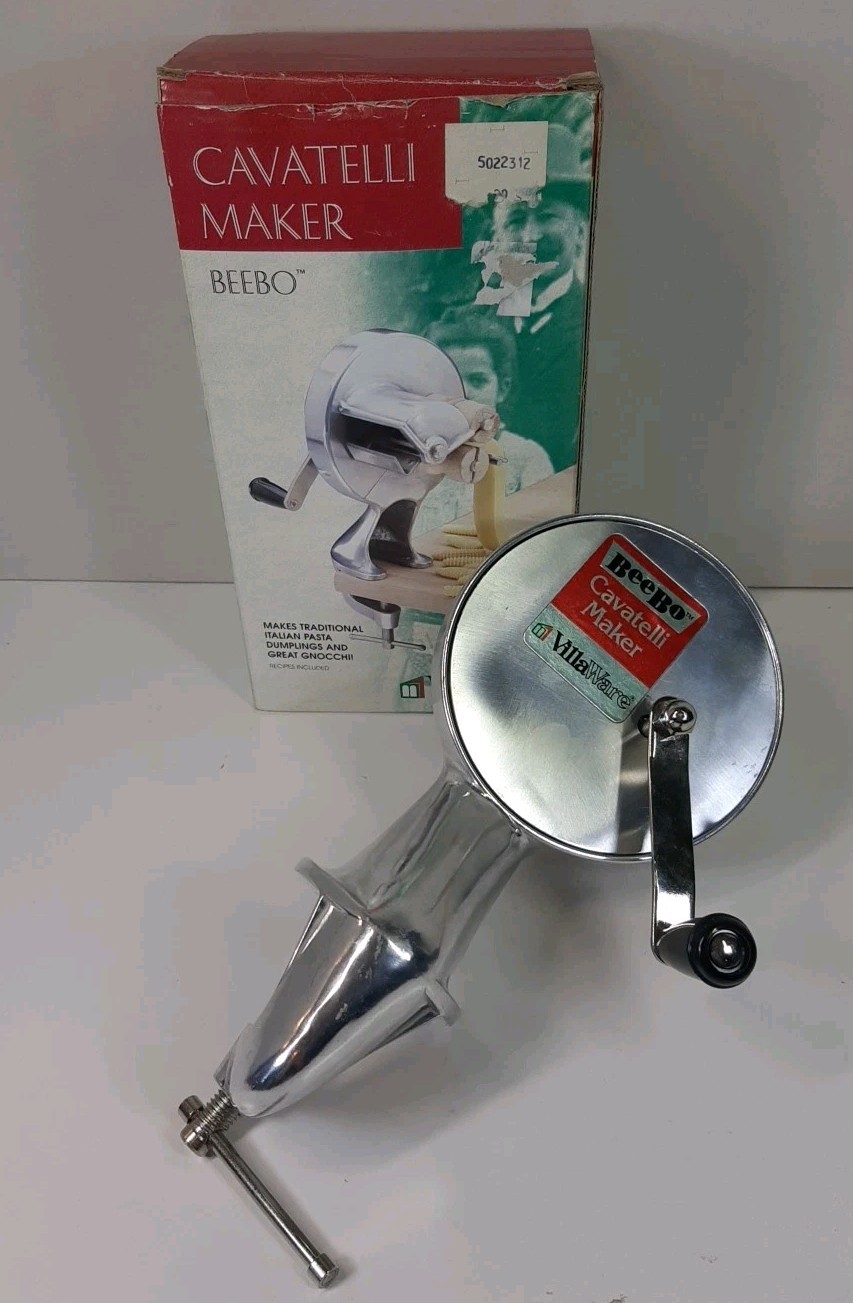 Vintage Villaware Beebo Cavatelli Maker Pasta w/ Mount for Dumplings & Gnocchi Vintage Villaware Beebo Cavatelli Maker Pasta w/ Mount for Dumplings & Gnocchi