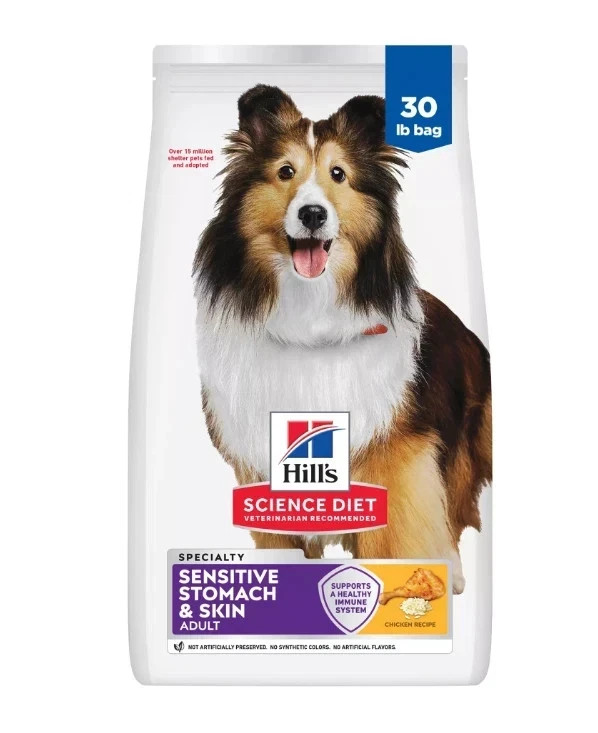 Hill\'s Science Diet Adult Sensitive Stomach & Skin Chicken Recipe Dry Dog 30LB