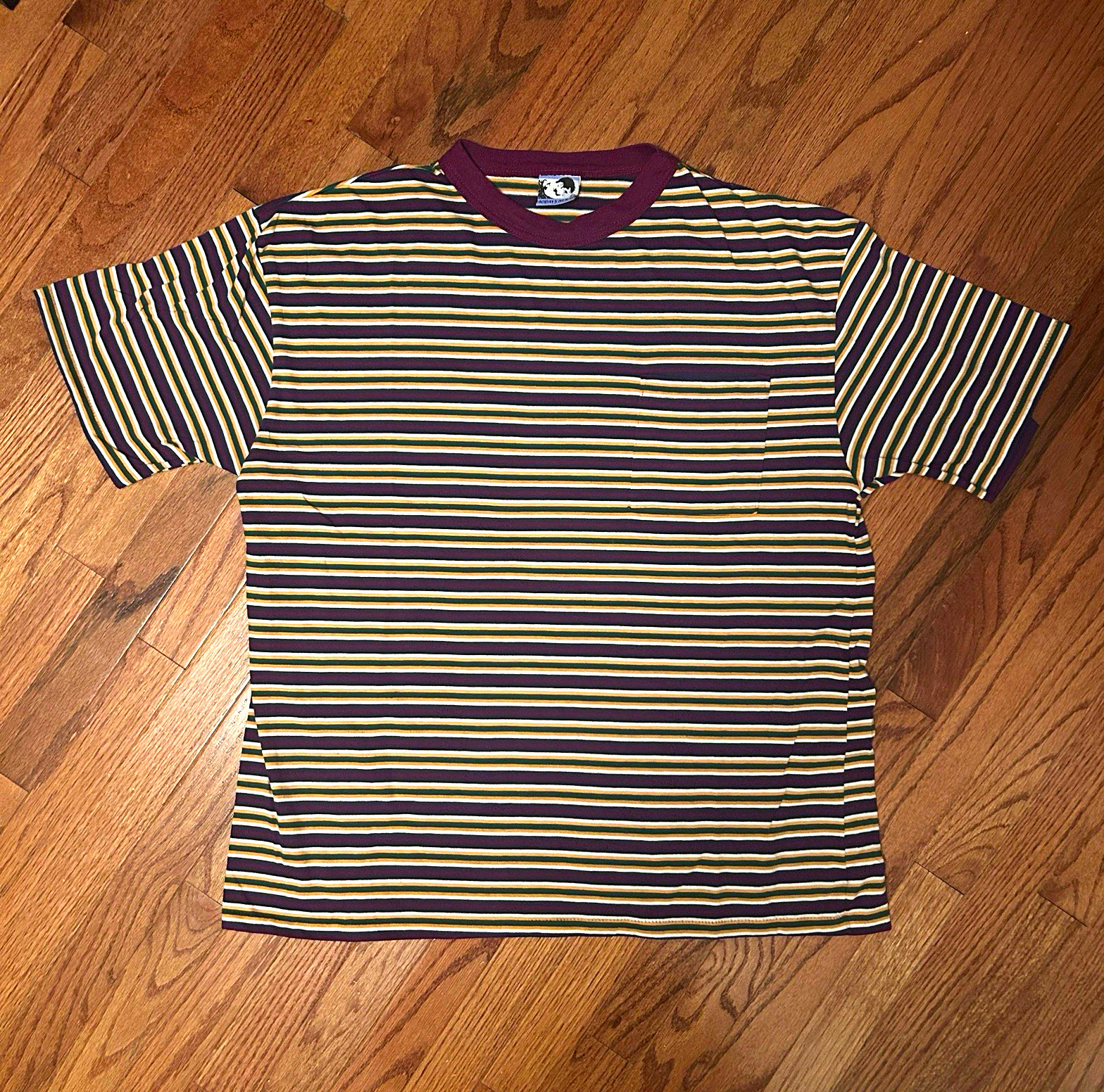 Vintage Today\'s News Striped Pocket T-Shirt Tagged XXL Fits XL Vintage Today\'s News Striped Pocket T-Shirt Tagged XXL Fits XL