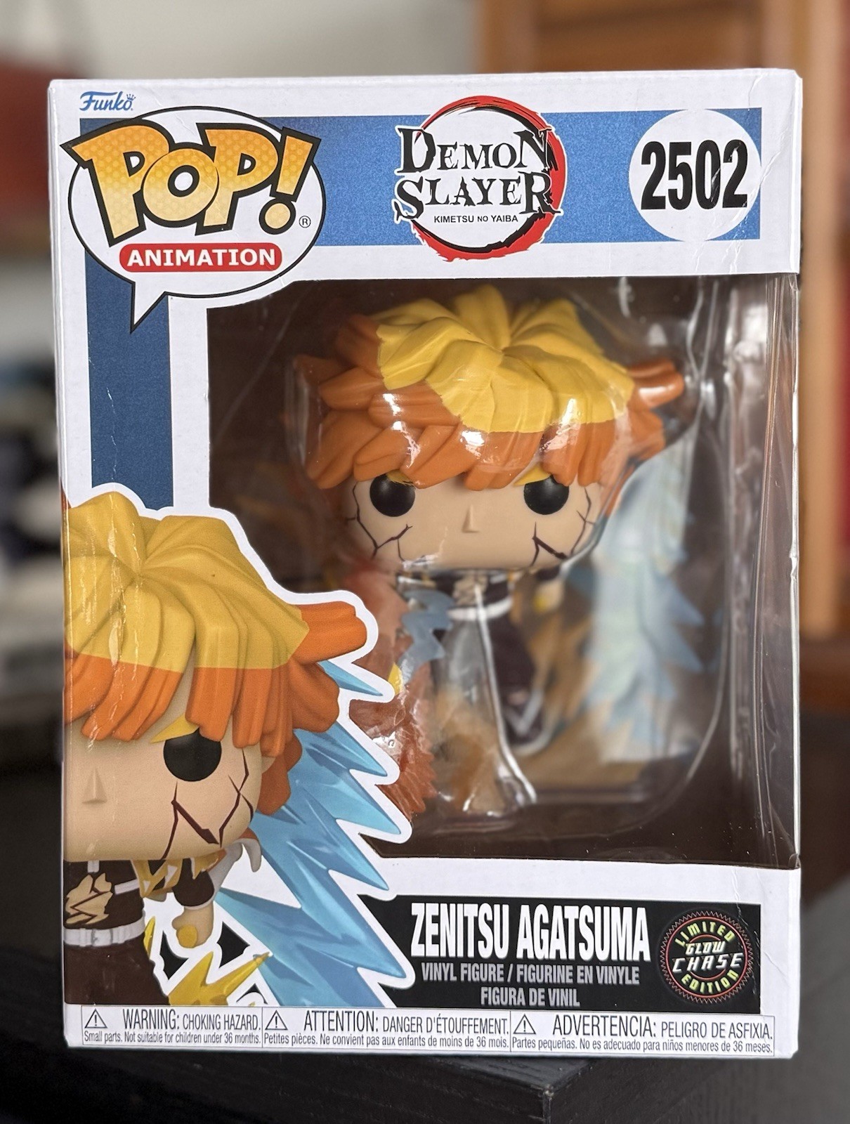 CHASE Funko Pop Premium: ZENITSU AGATSUMA #2502 (Kimetsu no Yaiba) GITD