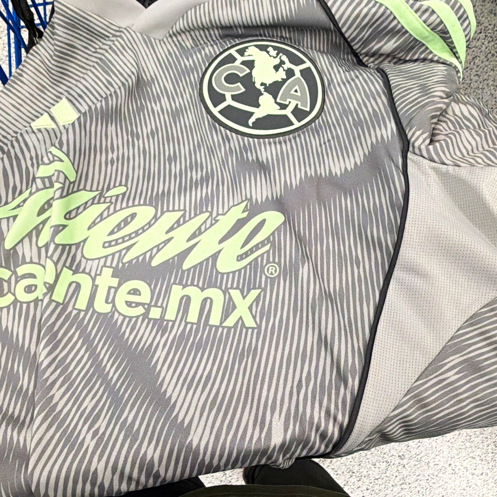 adidas Club América Soccer Jersey Gray/Green \ adidas Club América Soccer Jersey Gray/Green \