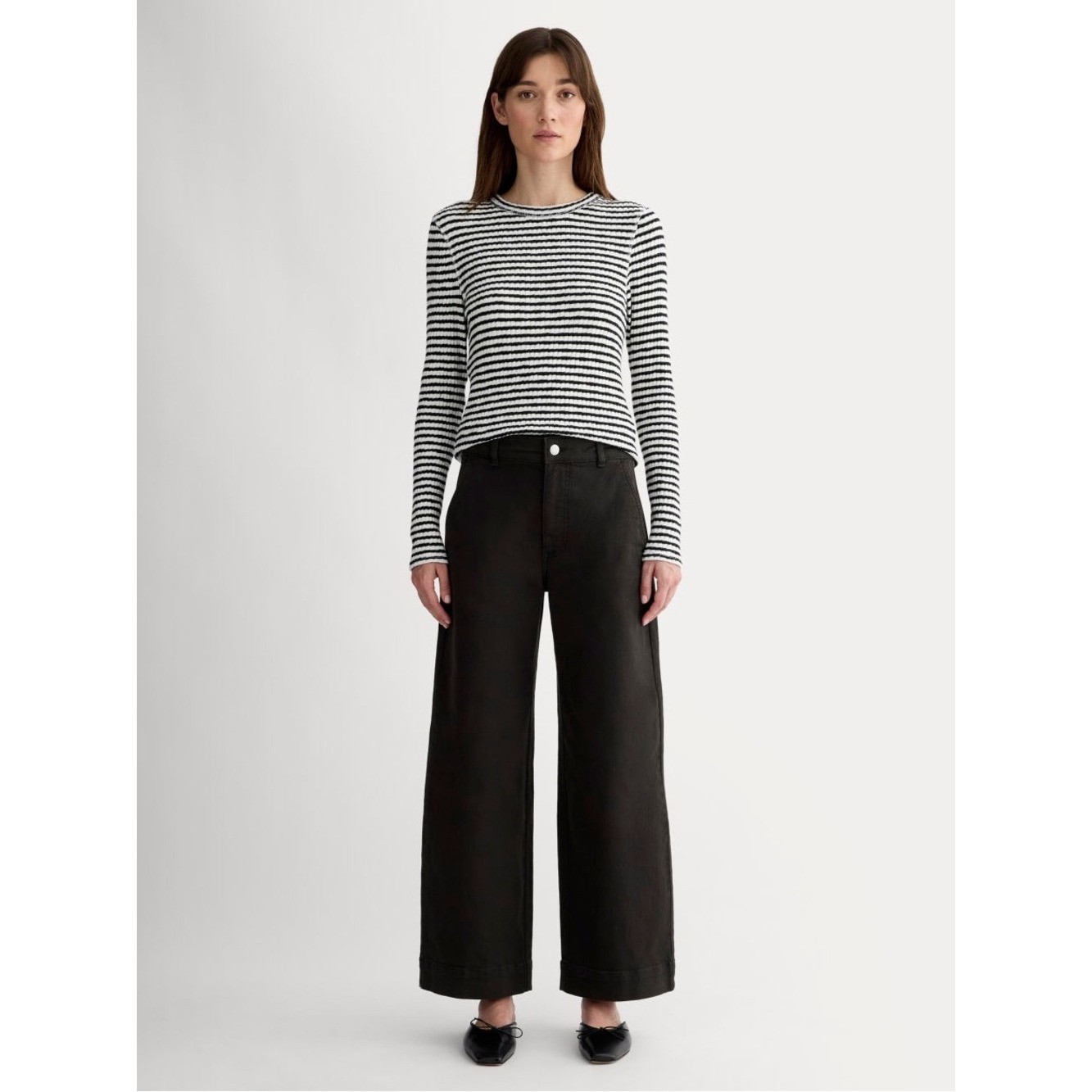 Everlane The Utility Wide Leg Pant in Black Size: 4