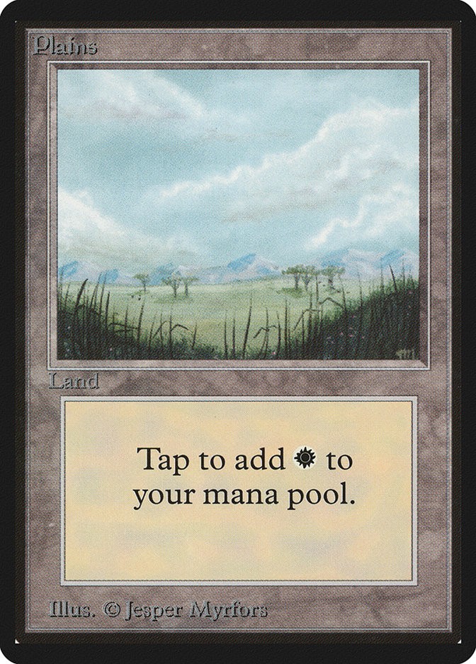 MTG  Plains (A)  - Beta #289