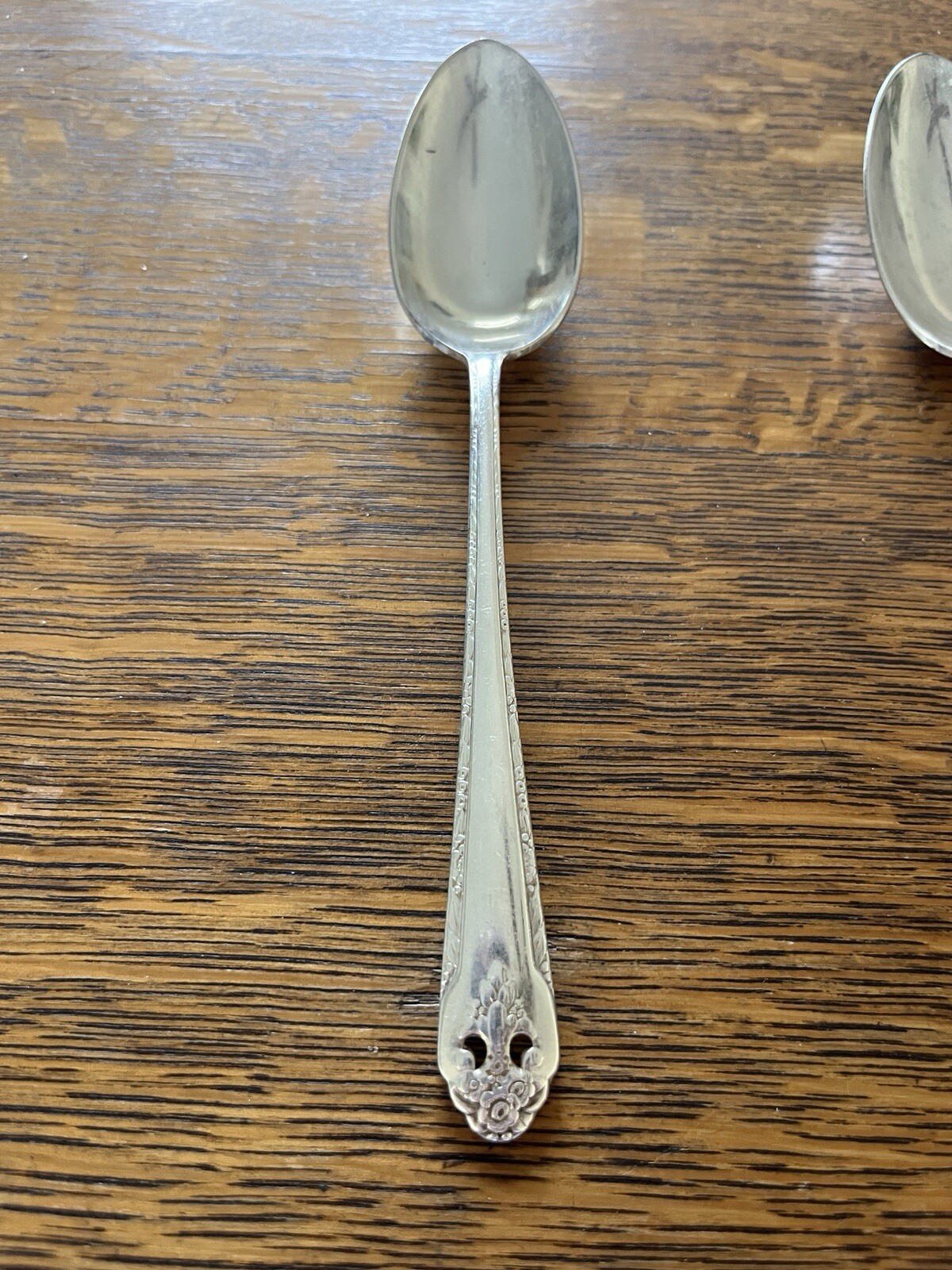 Holmes & Edwards IS 1937 LOVELY LADY Inlaid Silver Plate Serving Spoon