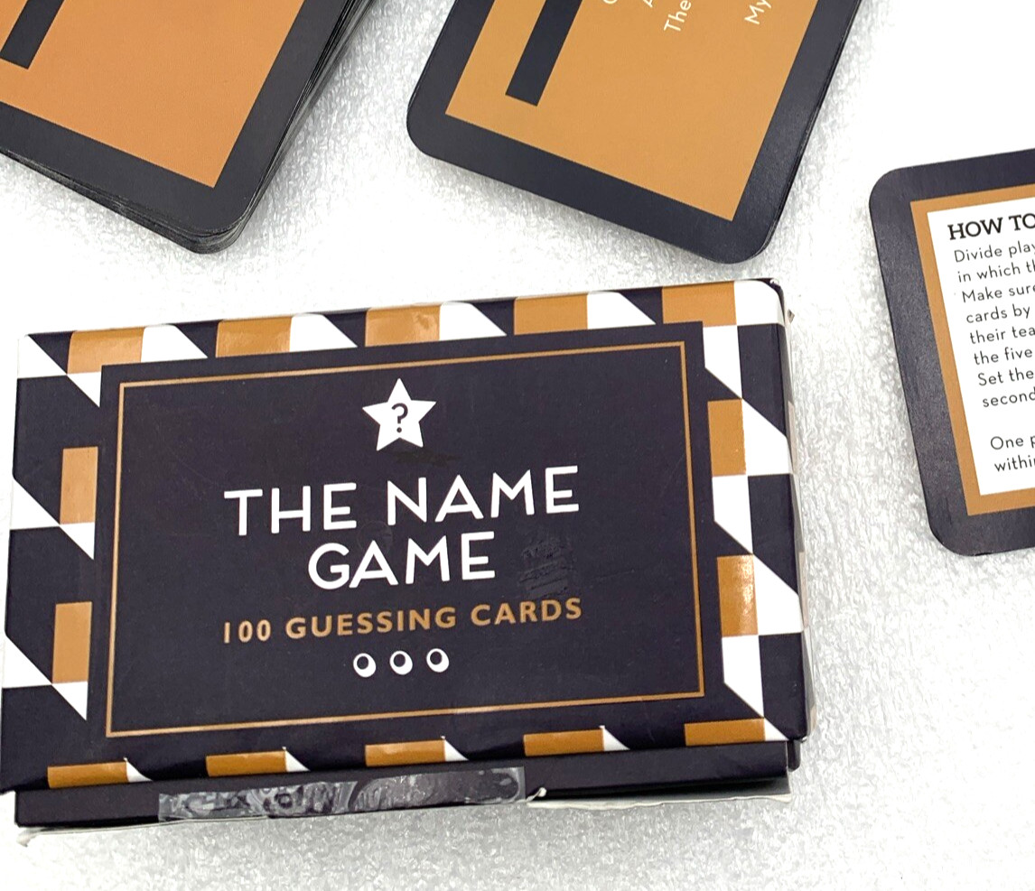 The Name Game 100 Trivia Card Set Fun Party Game Bell & Curfew The Name Game 100 Trivia Card Set Fun Party Game Bell & Curfew