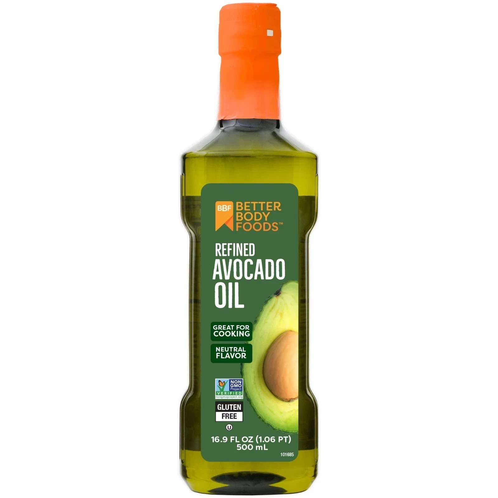 BetterBody Foods Refined Avocado Oil, 16.9 fl oz. BetterBody Foods Refined Avocado Oil, 16.9 fl oz.