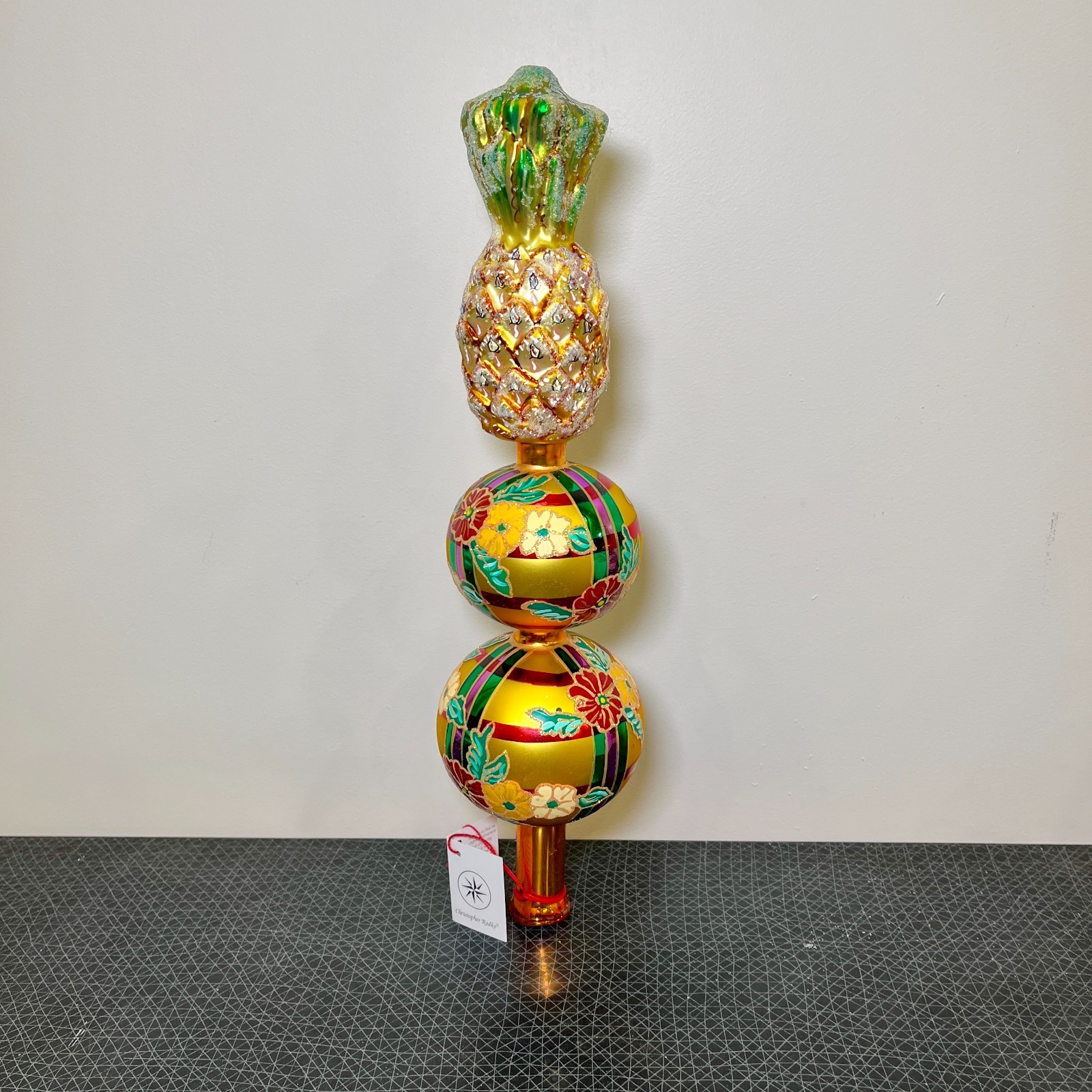 1998 Christopher Radko Pineapple Finial 14