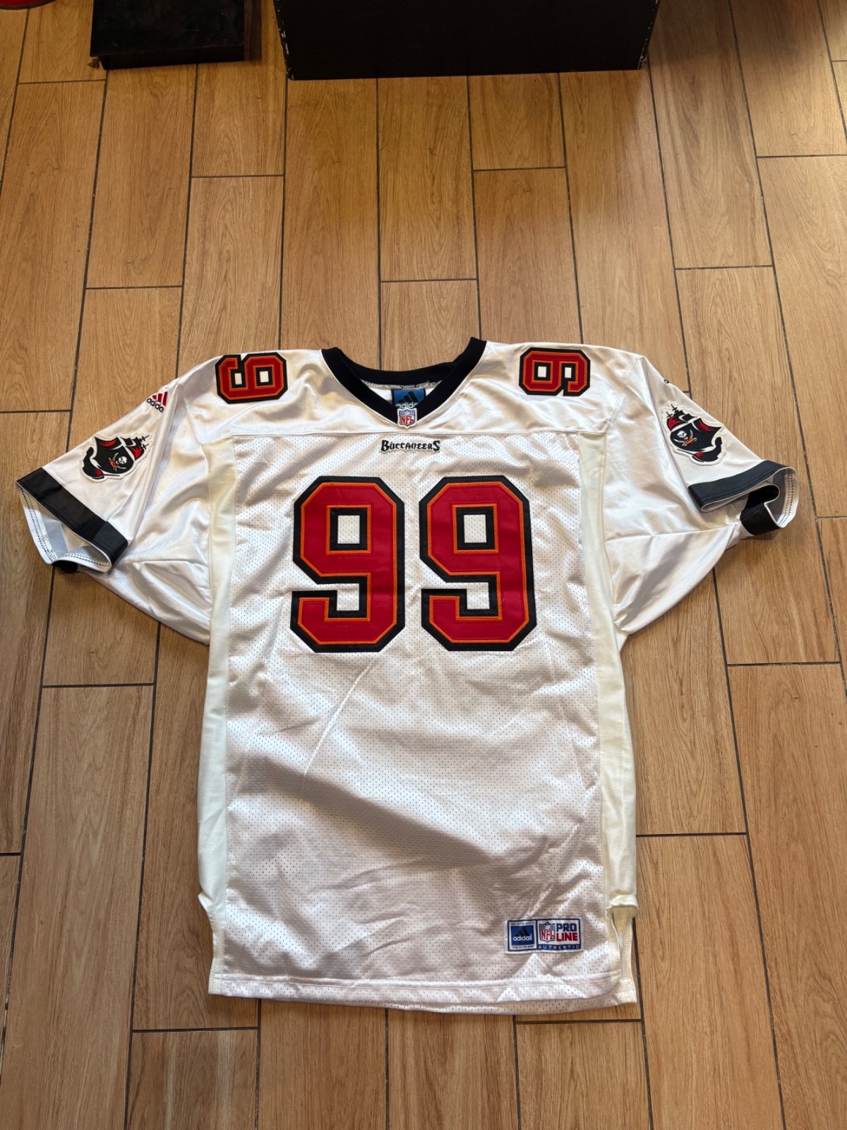 Vintage Warren Sapp Adidas Pro Line Authentic Stitched Jersey 23 x 35 Size 48
