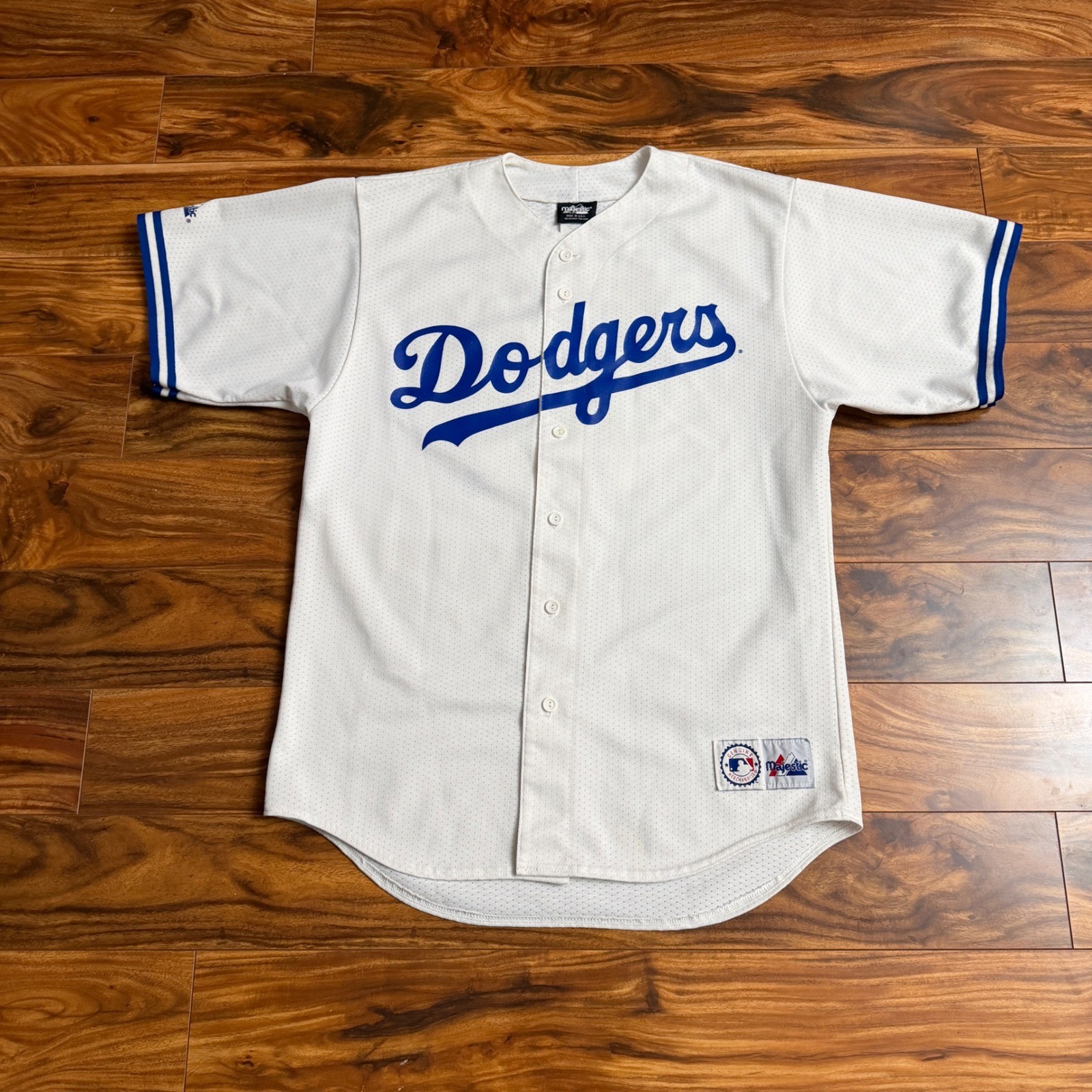 Majestic LA Dodgers Gary Sheffield 10 Baseball Jersey Mens Large White USA Made Majestic LA Dodgers Gary Sheffield 10 Baseball Jersey Mens Large White USA Made