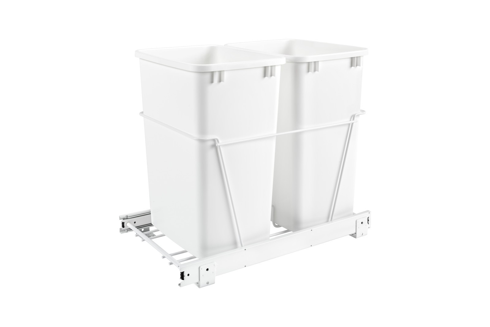 Rev-A-Shelf RV-18PB-2 S Double 35-Quart Sliding Pull Out Kitchen Cabinet Waste Rev-A-Shelf RV-18PB-2 S Double 35-Quart Sliding Pull Out Kitchen Cabinet Waste