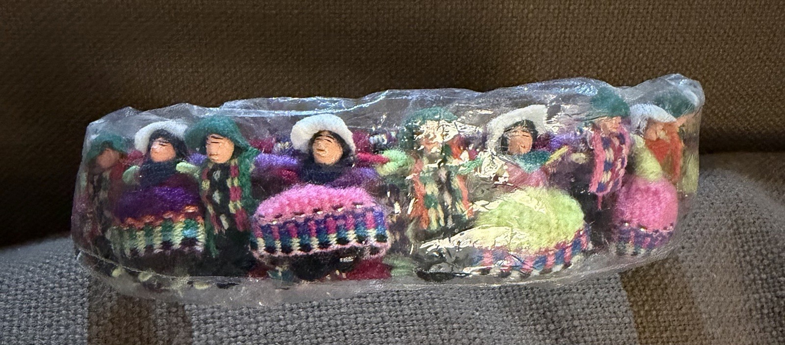 Handmade Peruvian Headband with Miniature Andean Doll Figures