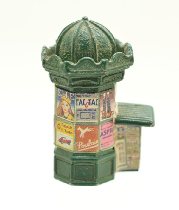 Gault J Carlton French Miniature Kiosk Stand Metal News Stand France 2\