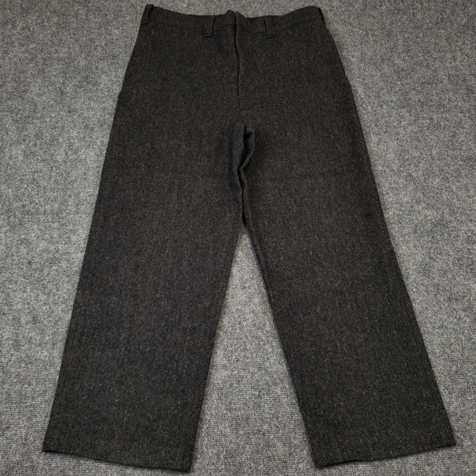 Woolrich Vtg 60\'s 70\'s Flannel Tweed Pants 40 (fits 38X29) Wool Nylon Mid-Heavy