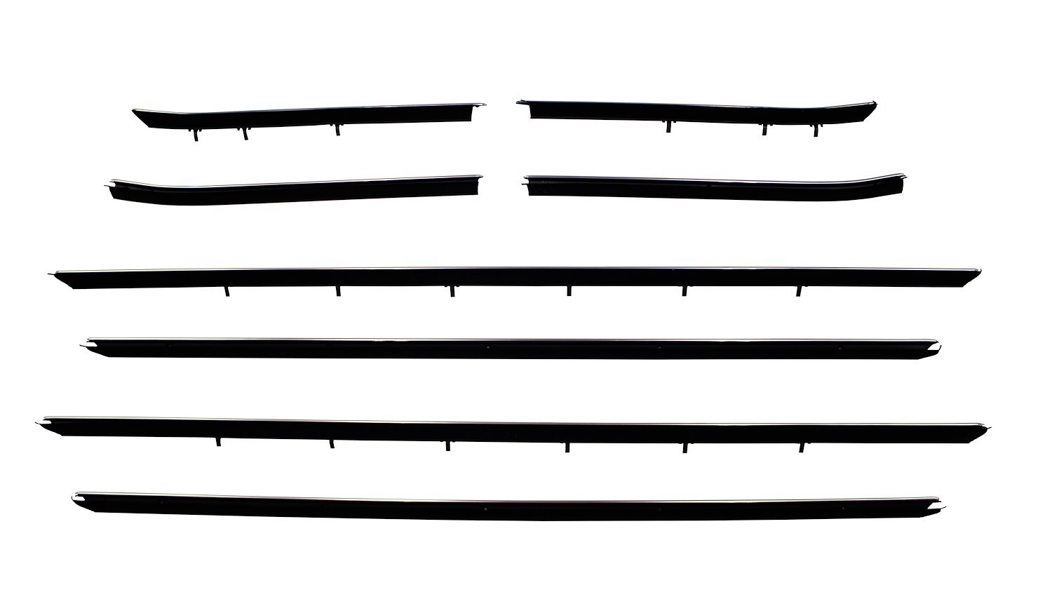 JEGS Window Guide Felt Kit for 1968-1969 Chevy Camaro, Pontiac Firebird
