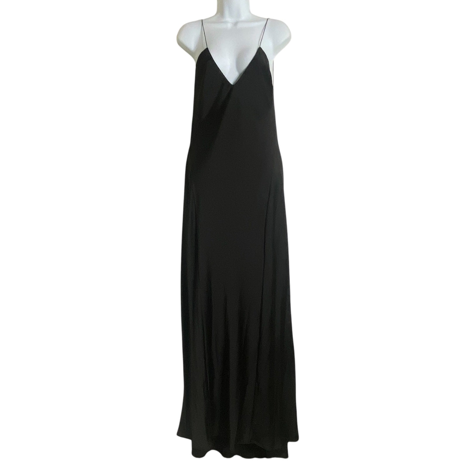 NWT Zara Maxi Slip Minimalist Open Back Romantic Elegant Dress L