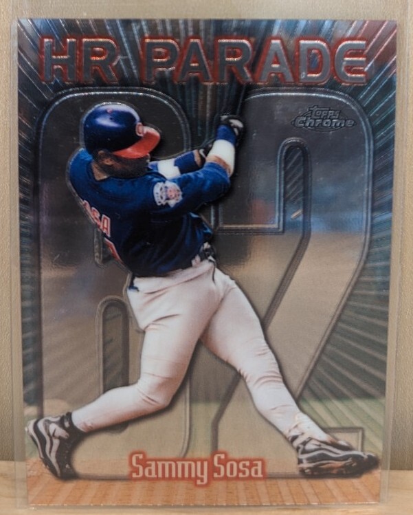 1999 Topps Chrome HR PARADE #461 Sammy Sosa HISTORIC HOME RUN 62 RARE VARIATION