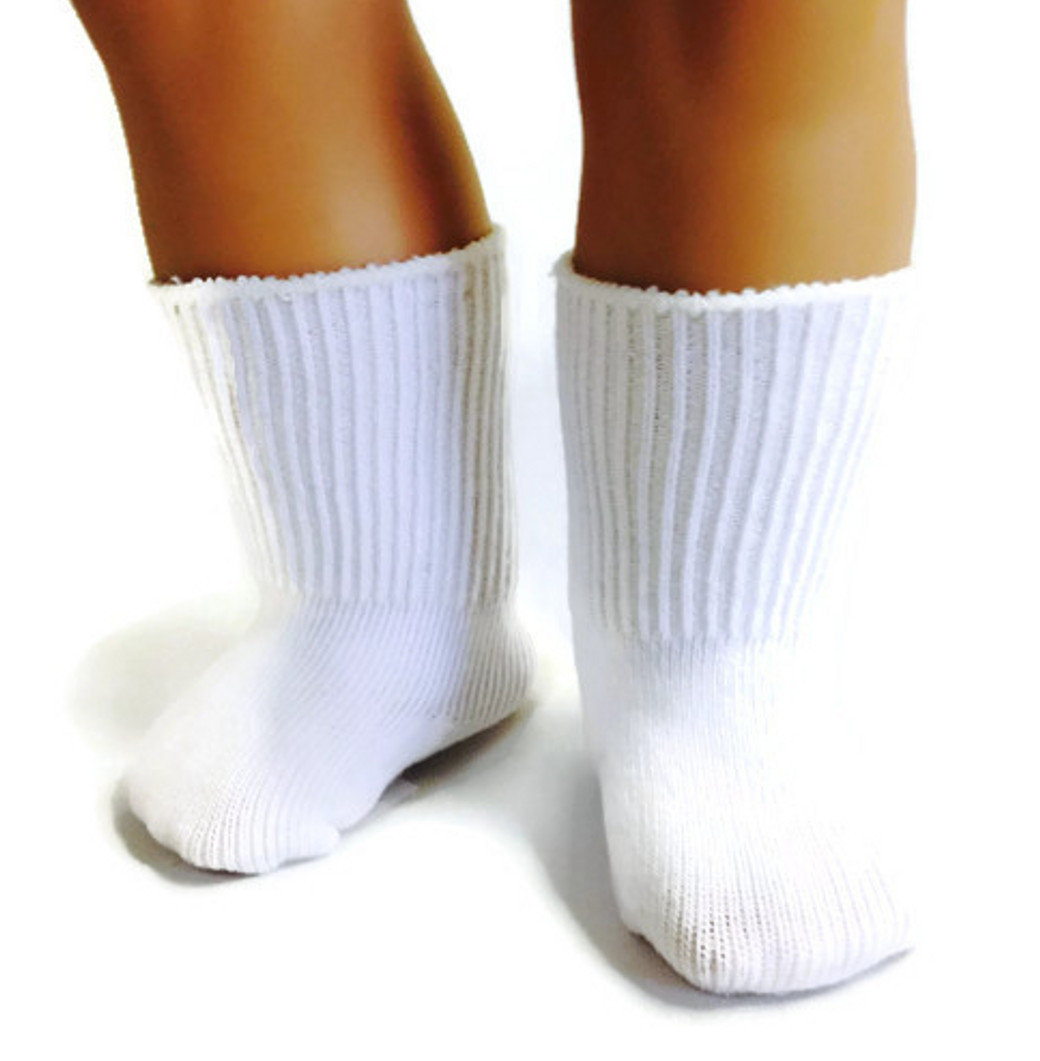 White Knit Sport Socks made for 18 inch Doll Clothes Girl Boy Accessories White Knit Sport Socks made for 18 inch Doll Clothes Girl Boy Accessories