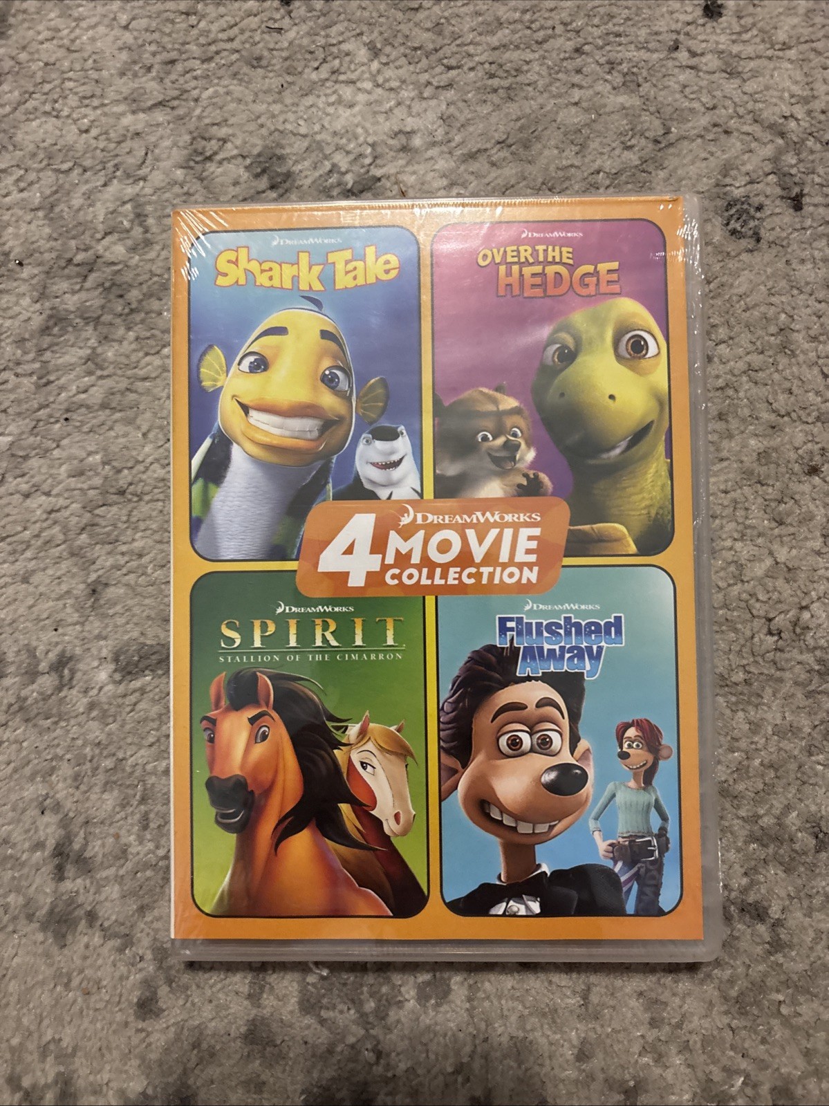 DreamWorks 4 Movie Collection Shark Tale Over The Hedge Spirit Flushed Away NEW