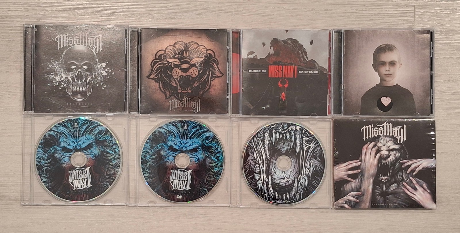 MISS MAY I (8) CD LOT: Apologies Are For The Weak, Monument, At Heart, Deathless MISS MAY I (8) CD LOT: Apologies Are For The Weak, Monument, At Heart, Deathless