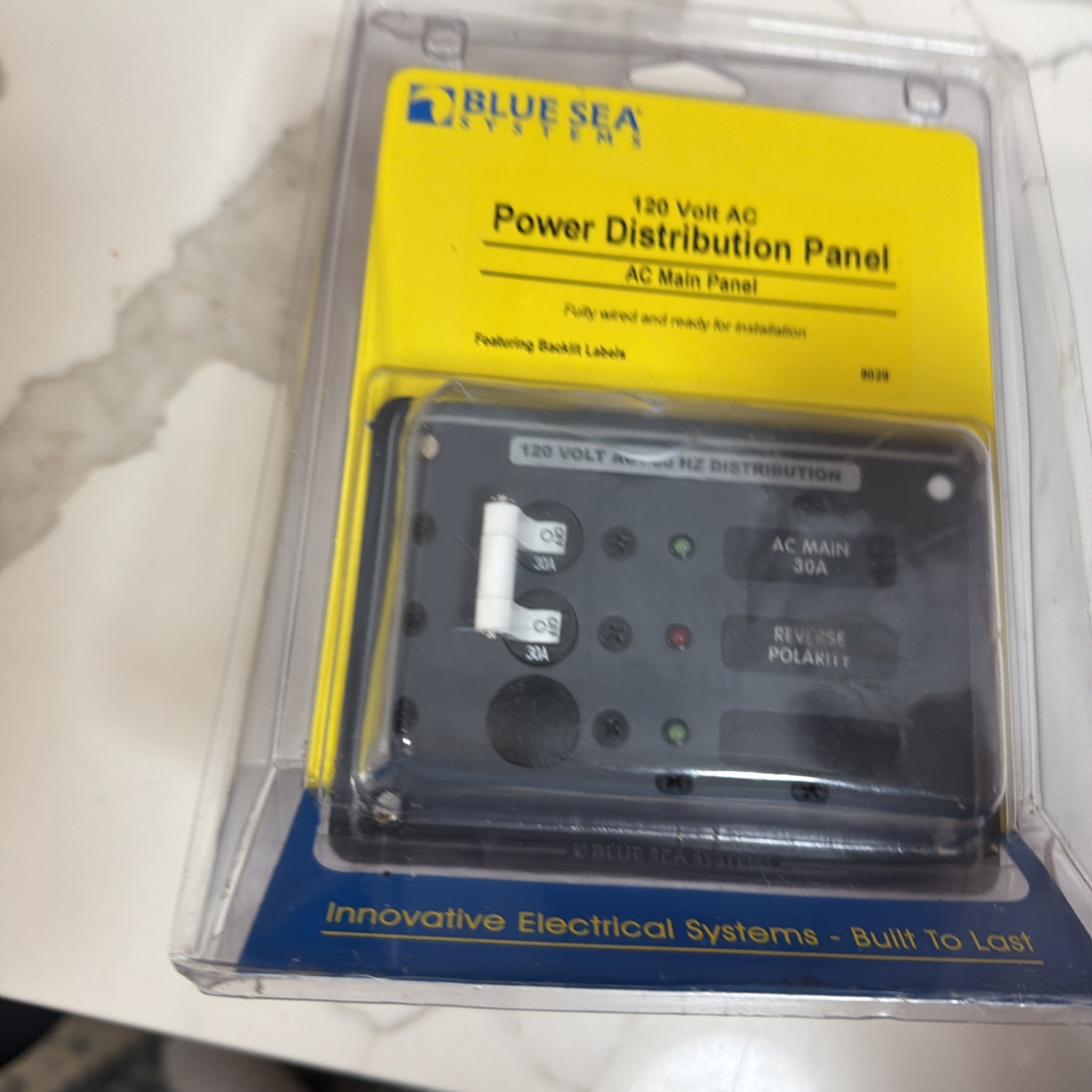 Blue Sea 8029 AC Main Panel + 1 Position 120 Volt AC