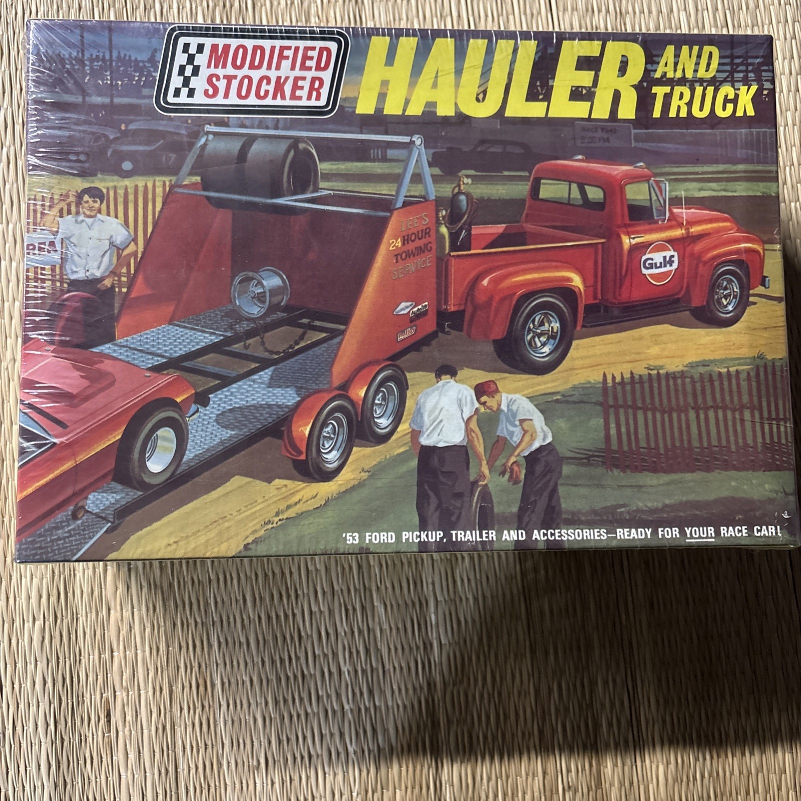 AMT - 1953 Ford Pickup Modified Stocker Hauler Gulf SEALED BOX
