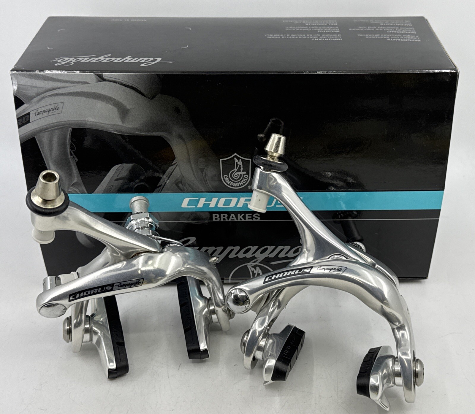 NOS Campagnolo CHORUS 2004 Silver Differential Rim Brake Caliper Set NEW IN BOX