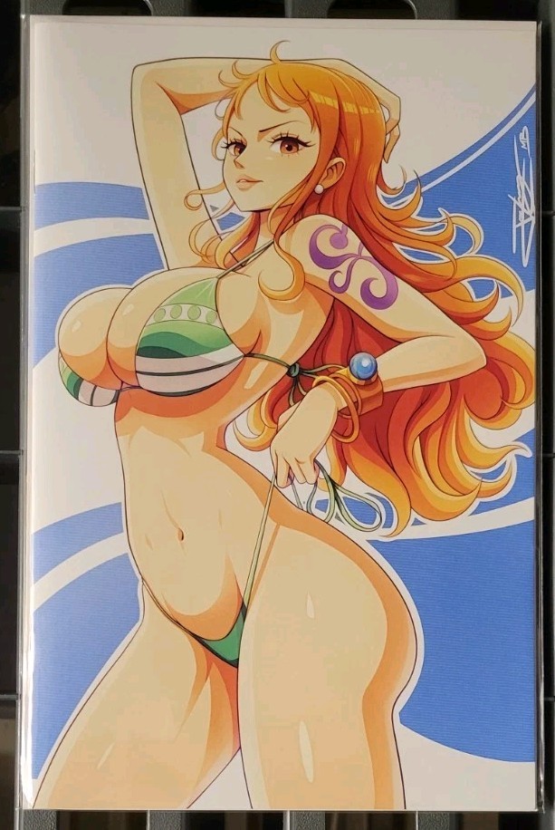 Veil #1 Nami Swan One Piece Midnite Blue Exclusive Virgin Variant Ltd to 25 NM Veil #1 Nami Swan One Piece Midnite Blue Exclusive Virgin Variant Ltd to 25 NM