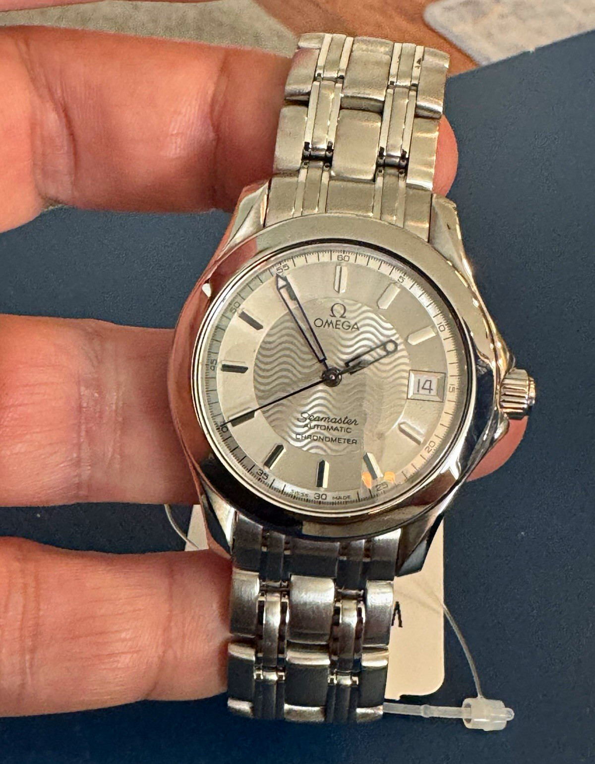 Omega Seamaster 120M 2501.31 Automatic Chronometer Silver Wave Dial 36mm
