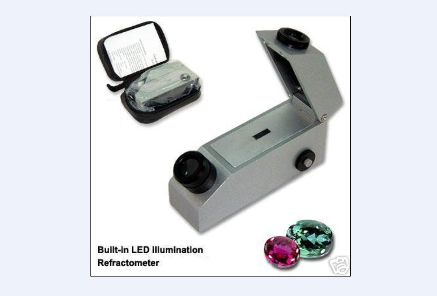 Gemological Gemstone Gem Refractometer Built-In Light for GIA testing