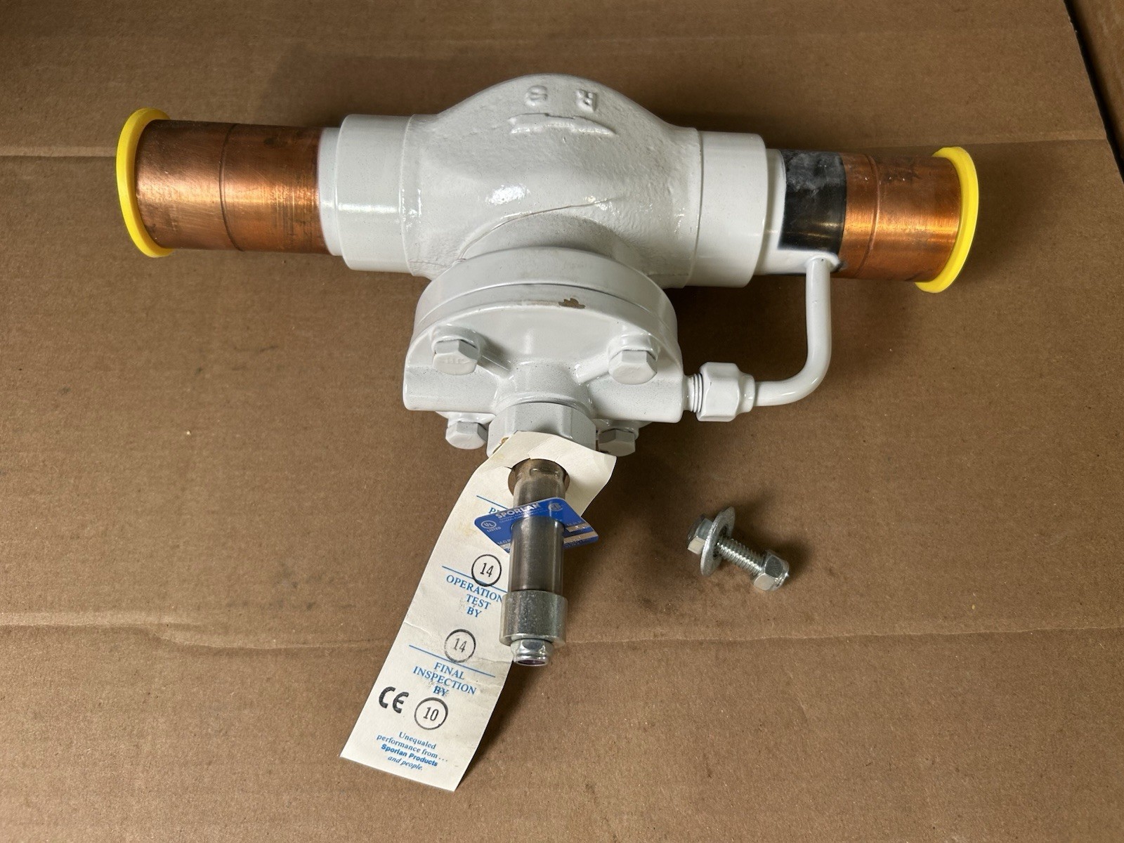 New Sporlan Valve OE42S2130 1 5/8 ODF Solder Extended Connections Less Coil