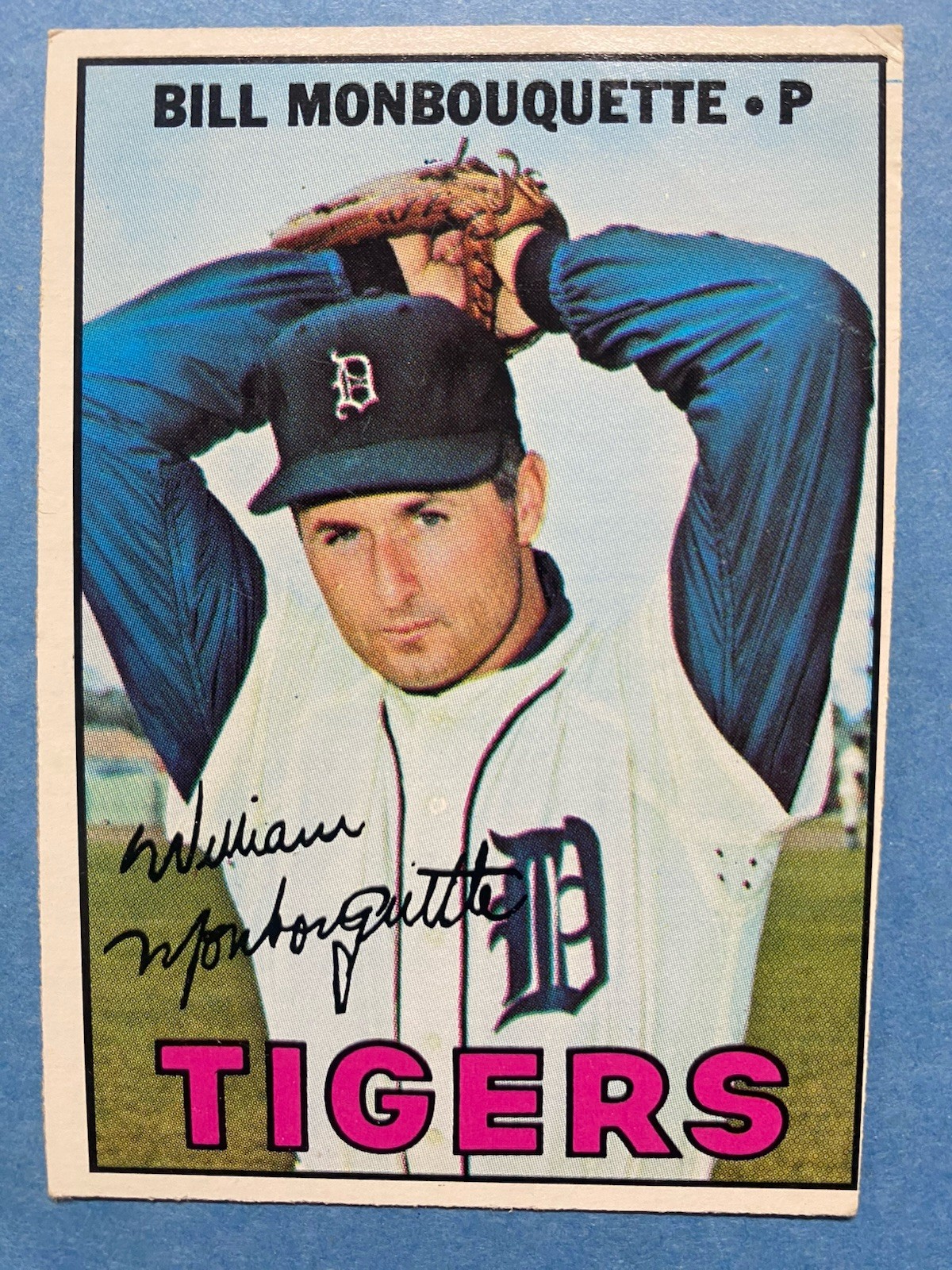 1967 Topps - Bill Monbouquette #482 Detroit Tigers Baseball Card