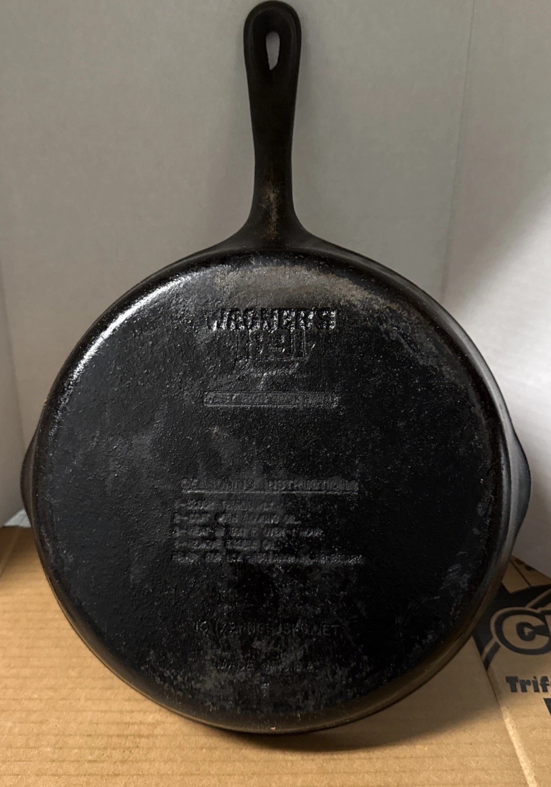 Vintage Wagner's 1891 Original 10.5 Inch Cast Iron Skillet Seasoned