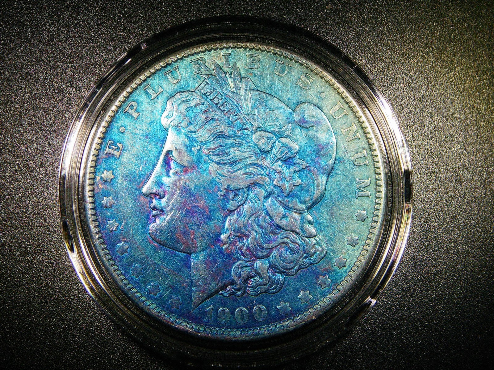 EF+/AU 1900 MORGAN SILVER DOLLAR BEAUTIFUL TONING COLLECTOR GRADE COIN M2277