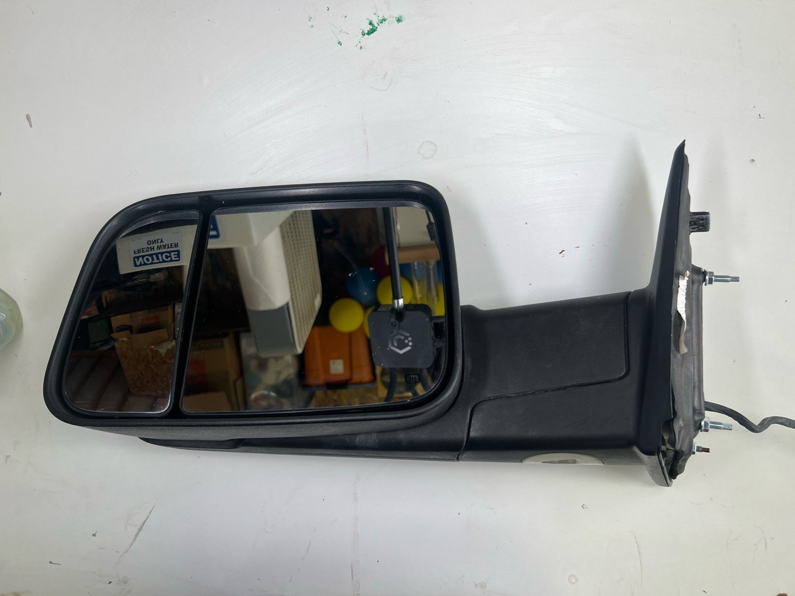 Mopar Driver Left Side Tow Mirror Power Black Cover For 08-18 Ram 1500 2500 3500 Mopar Driver Left Side Tow Mirror Power Black Cover For 08-18 Ram 1500 2500 3500