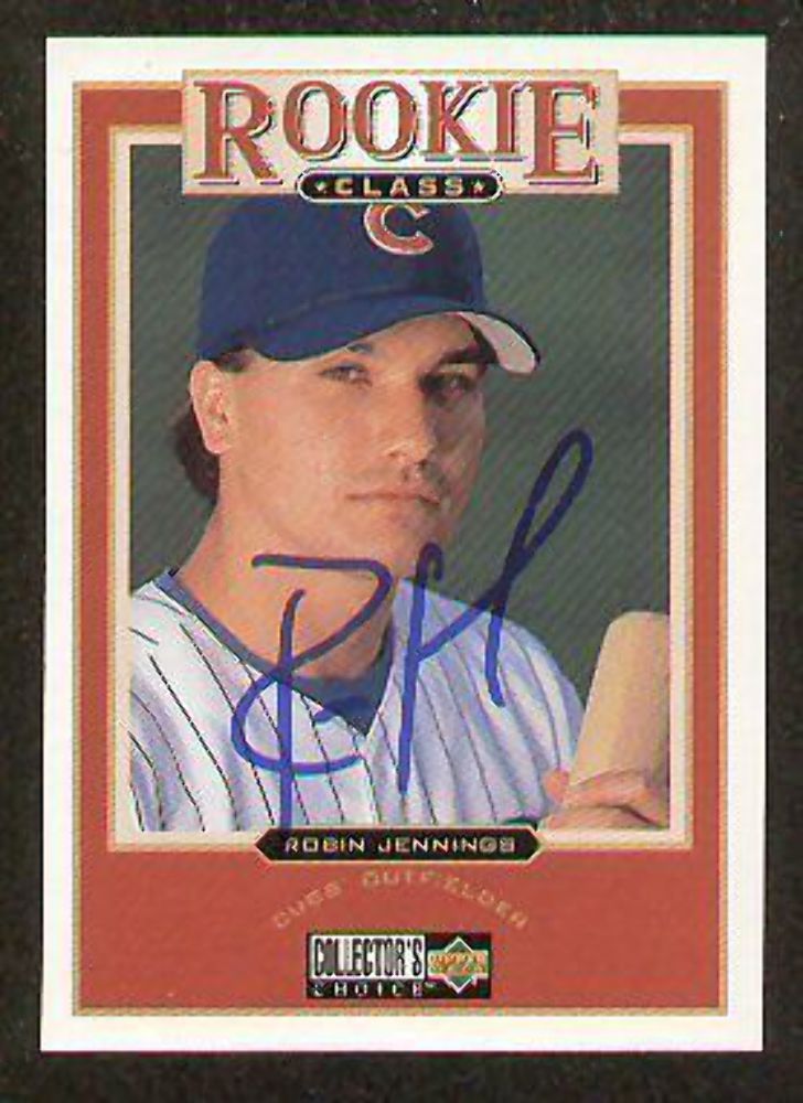 Robin Jennings signed autographed Trading Card CUBS