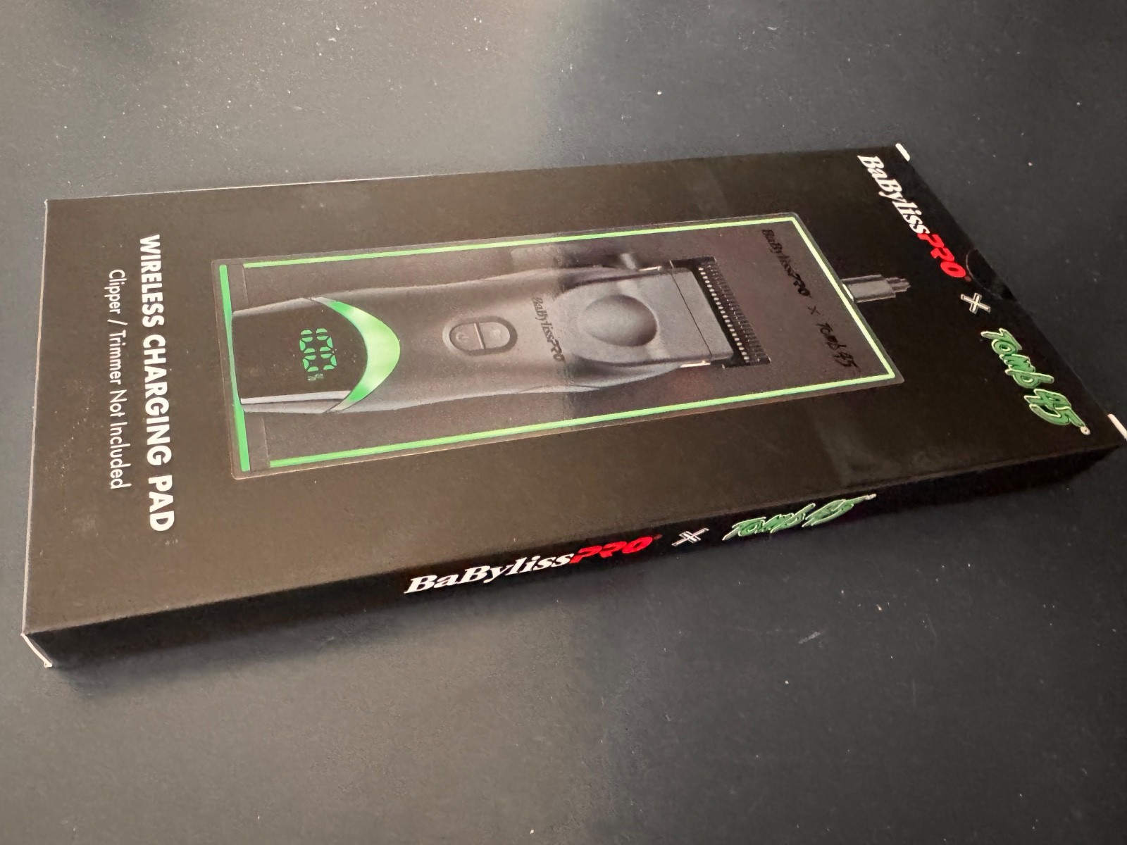 BaBylissPRO x Tomb45 Wireless Charging Pad Cordless Black/Green New in box BaBylissPRO x Tomb45 Wireless Charging Pad Cordless Black/Green New in box