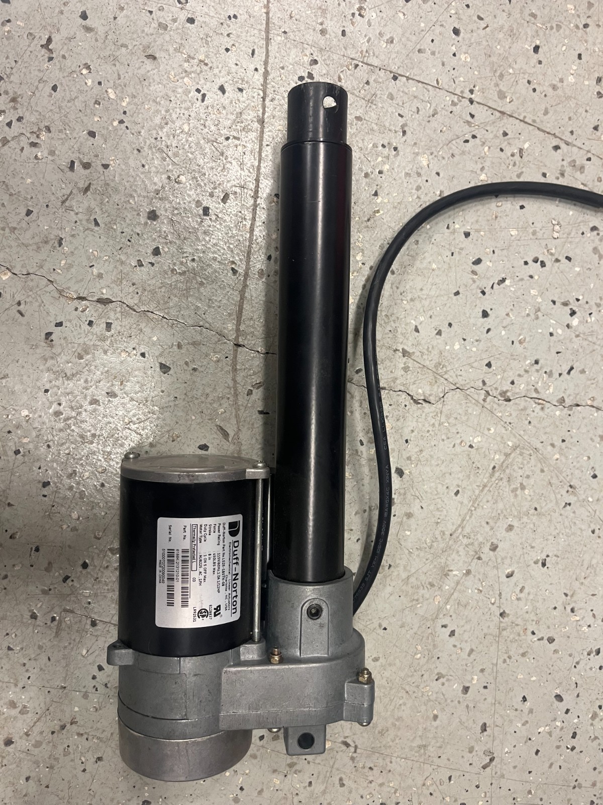 linear actuator Duff-Norton LS25-1B5TN-08