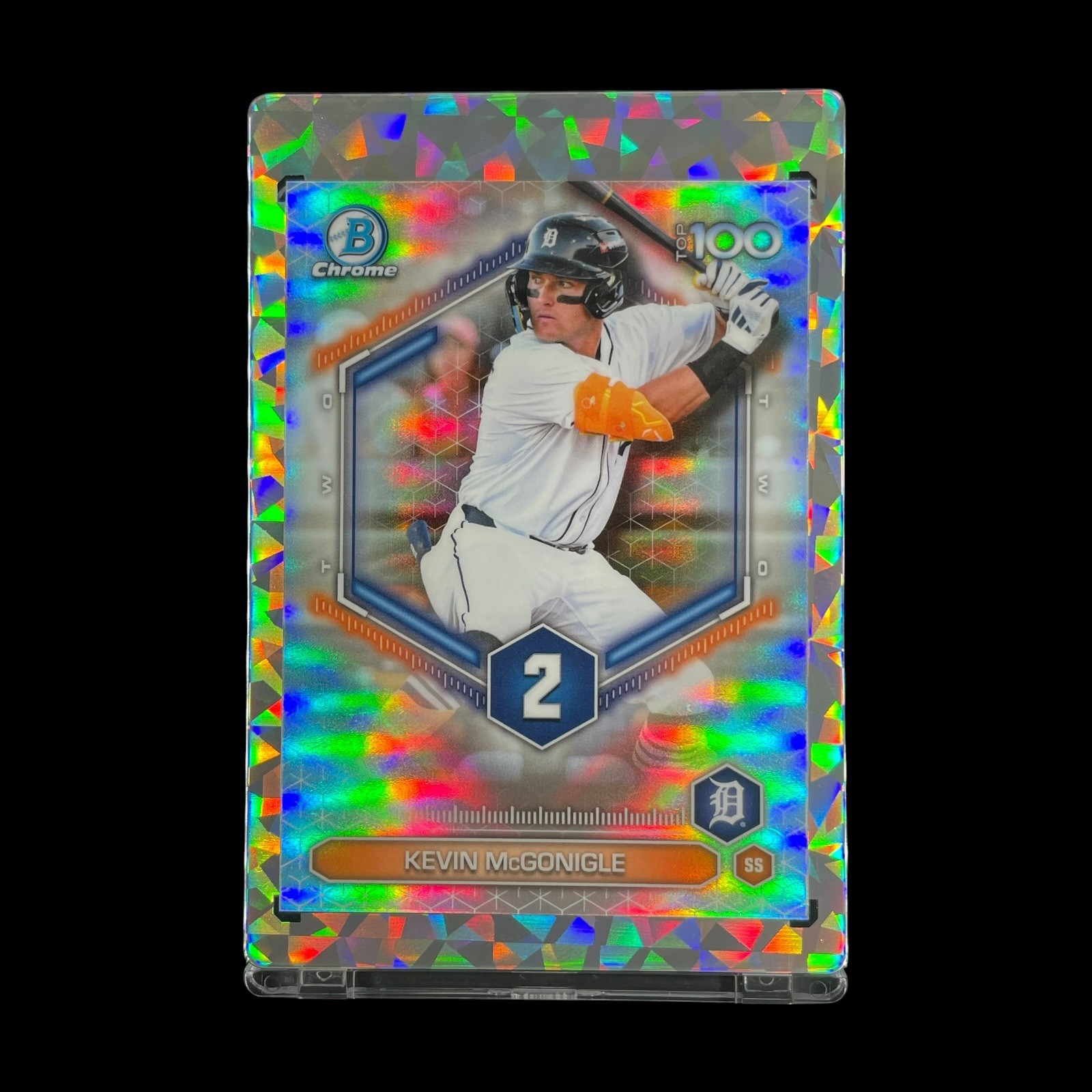 KEVIN MCGONIGLE ROOKIE SILVER REFRACTOR 2026 Bowman Chrome Top 100 - Tigers