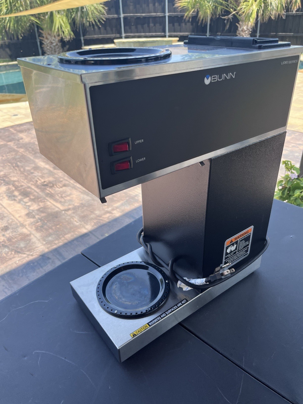 BUNN VPR Series 33200 Commercial Coffee Maker Working Tested - Missing Top Lid