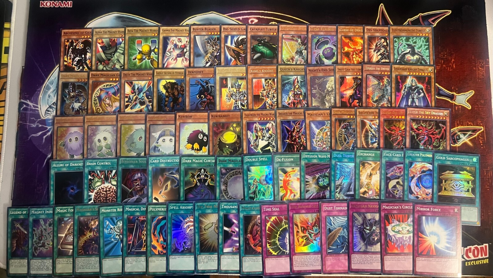 Yami Yugi Atem Battle City Dark Magician Girl Timaeus Black Luster Yugioh Deck