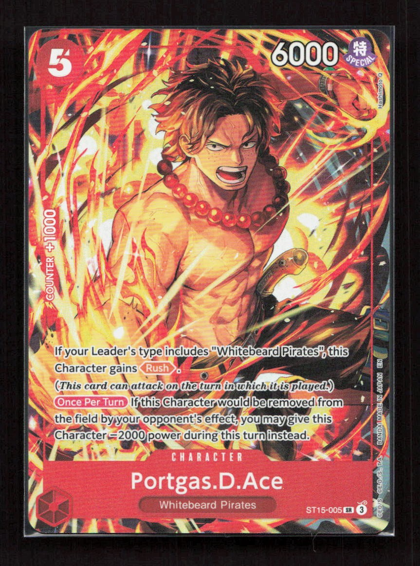 Portgas.D.Ace (Illustration Box Vol.5) Foil ST15-005 One Piece Promotion Cards S Portgas.D.Ace (Illustration Box Vol.5) Foil ST15-005 One Piece Promotion Cards S