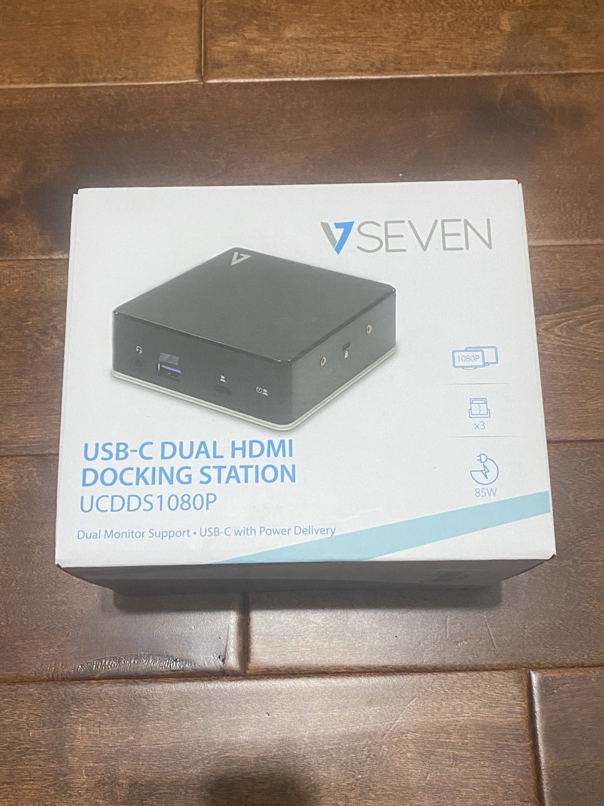VSeven V7 UCDDS1080P Universal USB-C Dual HDMI Docking Station- BRAND NEW IN BOX
