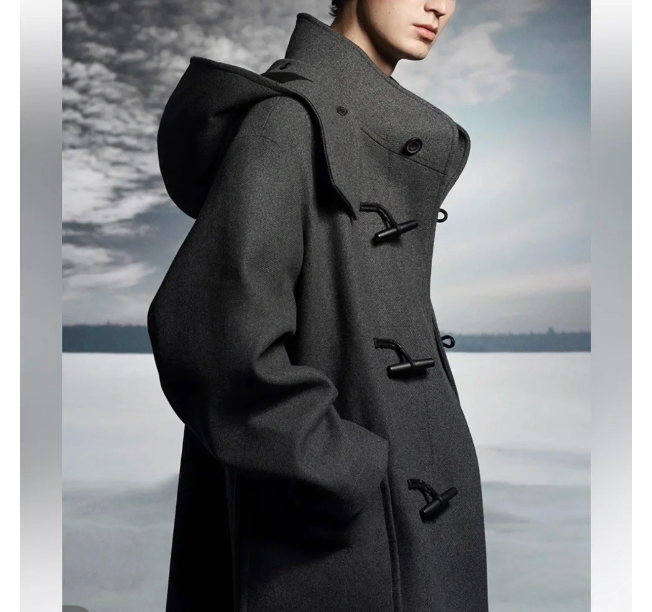 COS Duffle Coat Color Gray Size M COS Duffle Coat Color Gray Size M