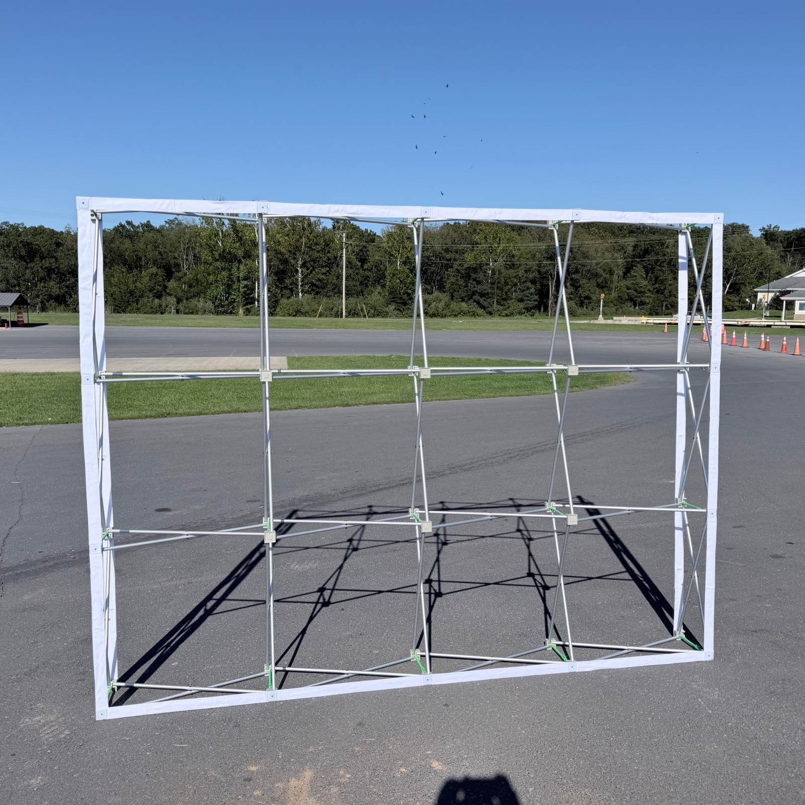 8x10 Pop Up Trade Show Backdrop Frame Portable Aluminum Display with Carry Case