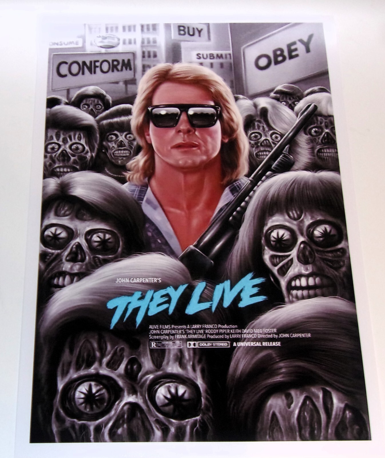 They Live 1988 John Carpenter Alternate Poster #3 Promo 19